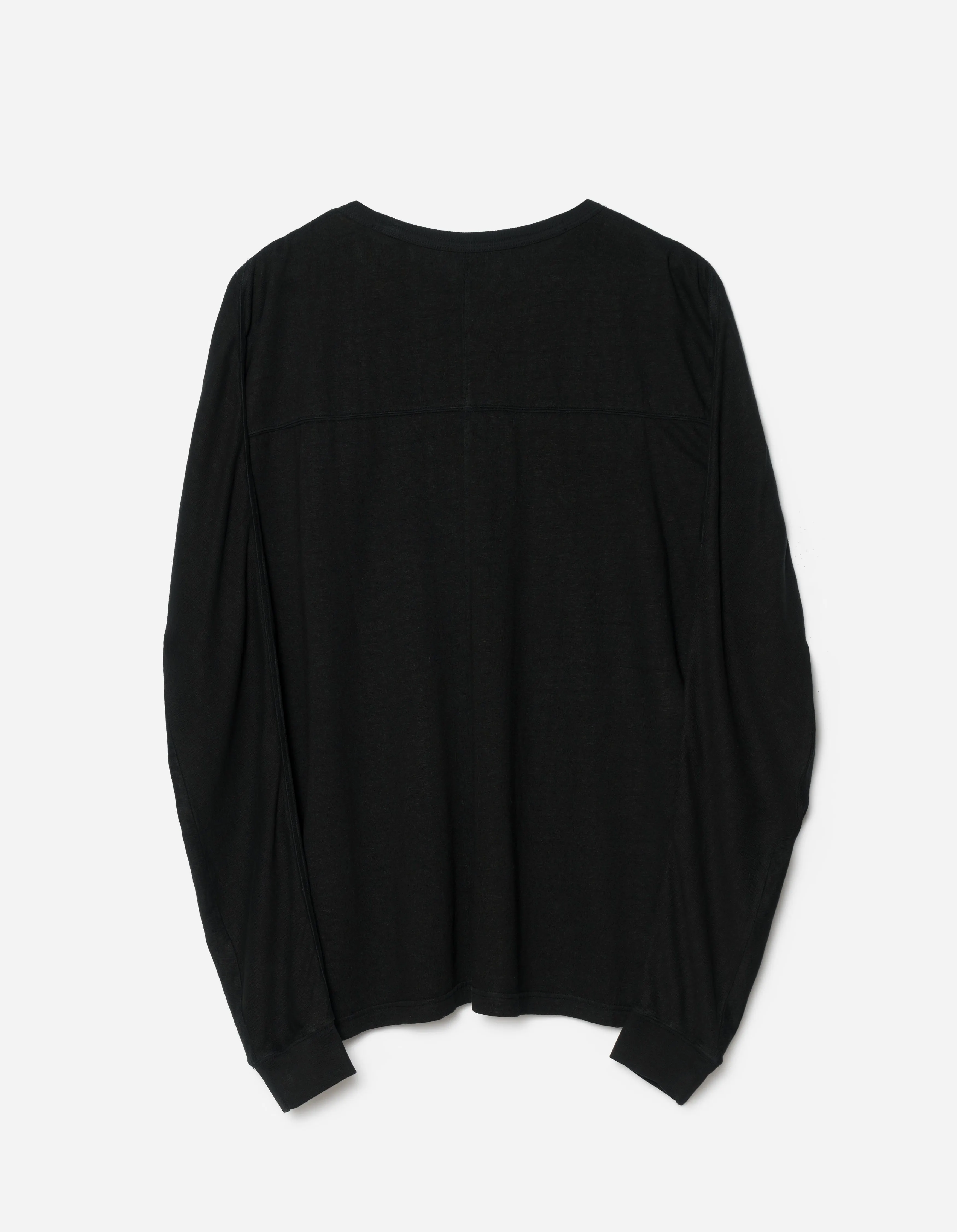 5245 Hemp Cross Oversized L/S T-Shirt Black