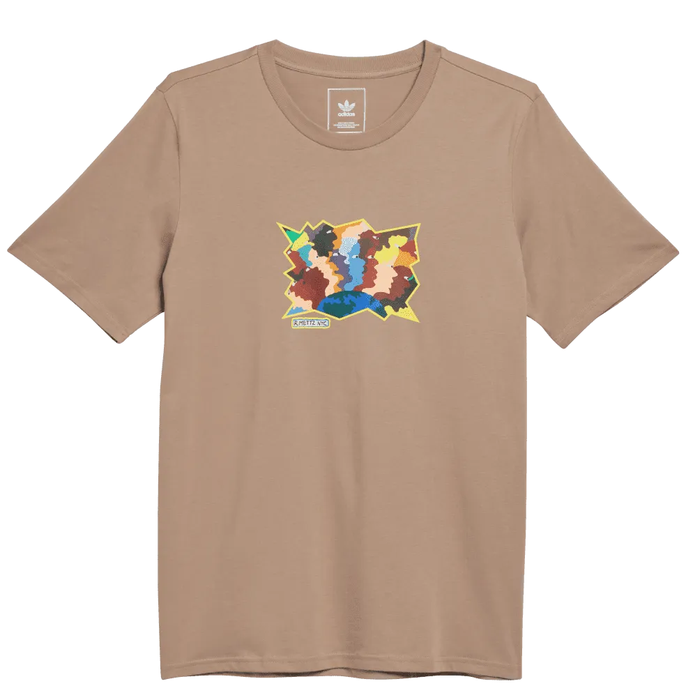 Adidas Mettz World Peeps Tee Chalky Brown