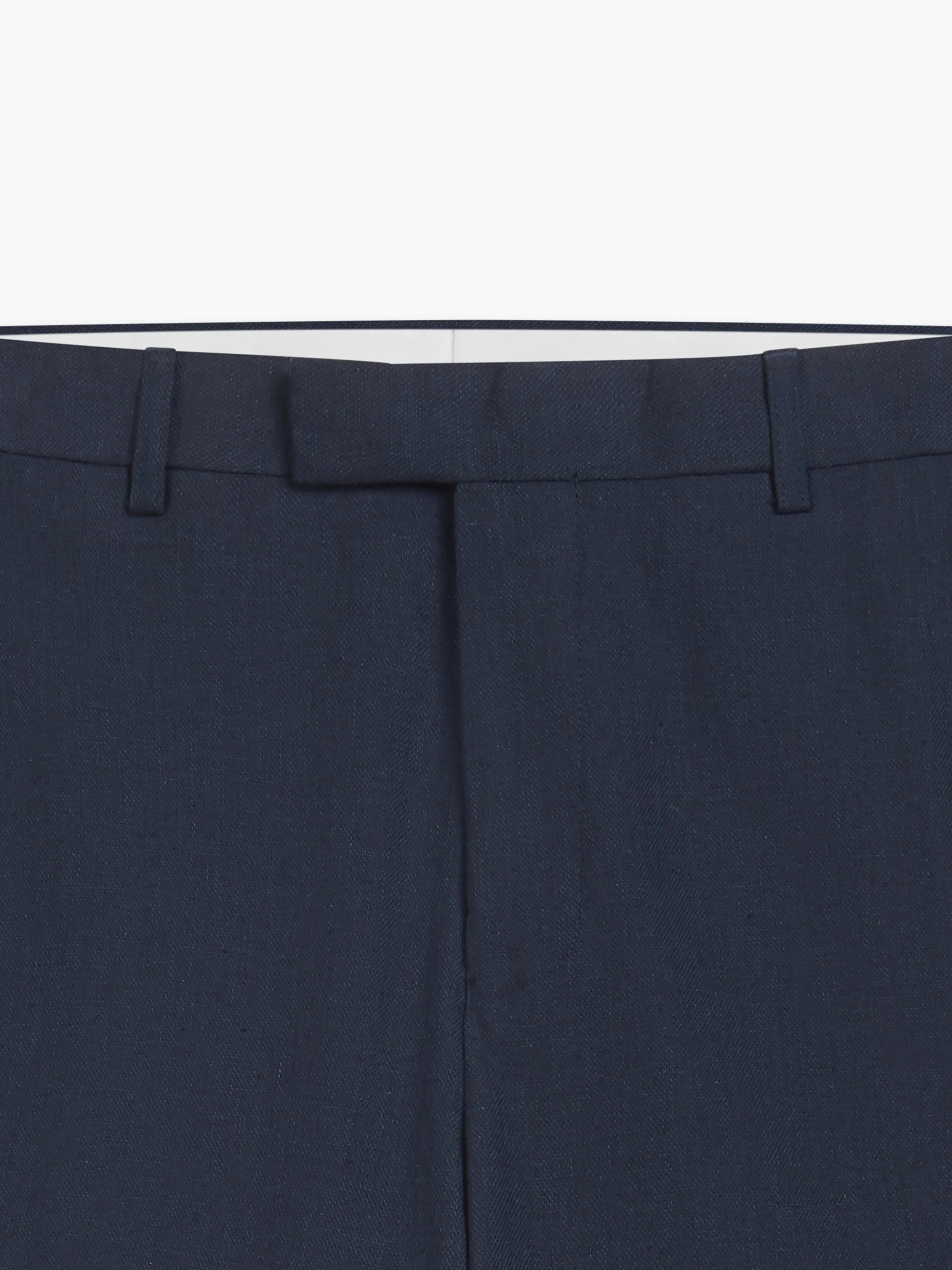 Archer Linen-Blend Slim Navy Suit Trouser