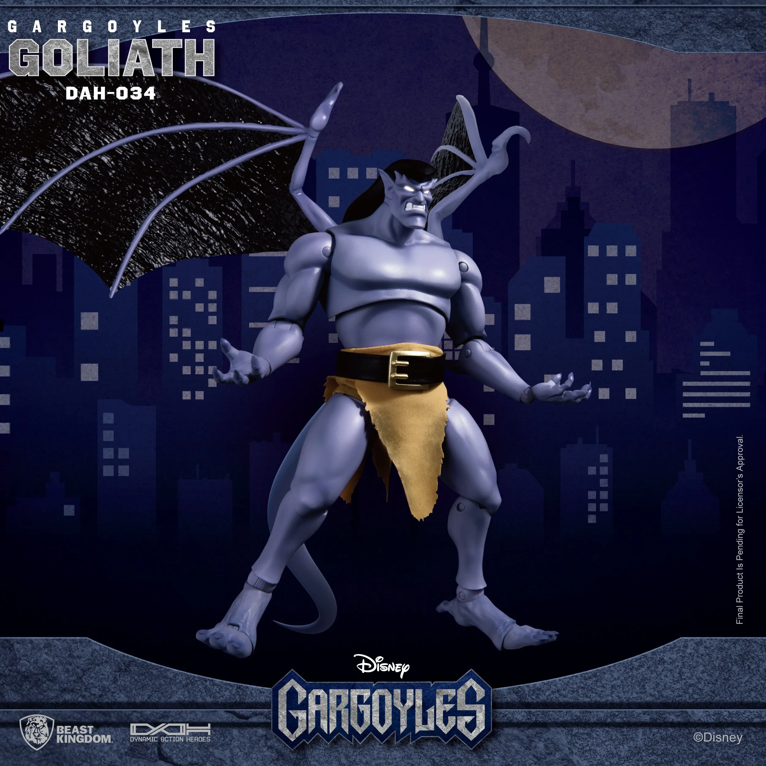 Beast Kingdom DAH-034 Disney Pixar Gargoyles Goliath 1:9 Scale Dynamic 8ction Heroes Action Figure