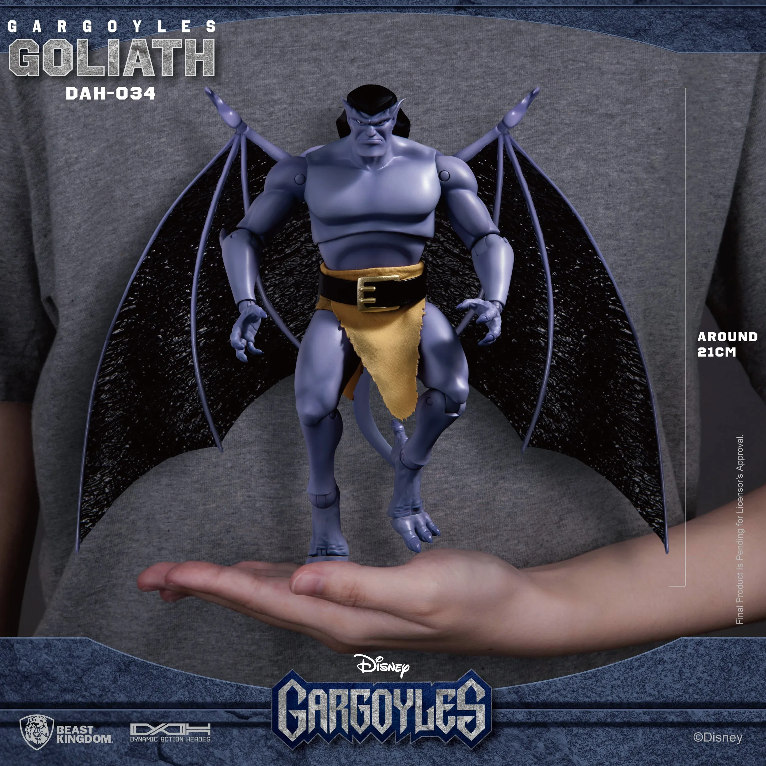 Beast Kingdom DAH-034 Disney Pixar Gargoyles Goliath 1:9 Scale Dynamic 8ction Heroes Action Figure