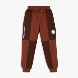 Boys Regular Fit Cut and Sew Joggers