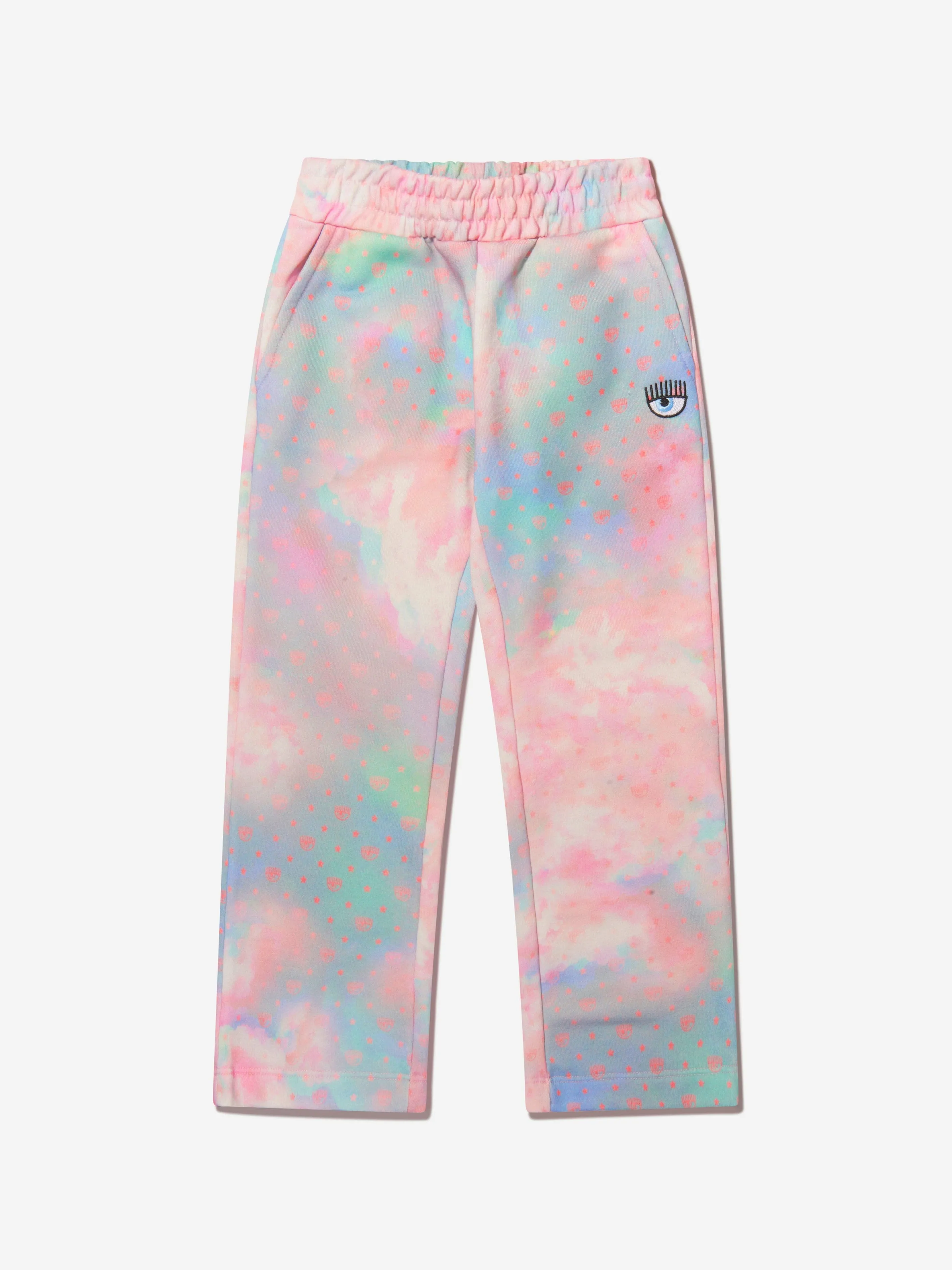 Chiara Ferragni Girls Cloud Print Joggers