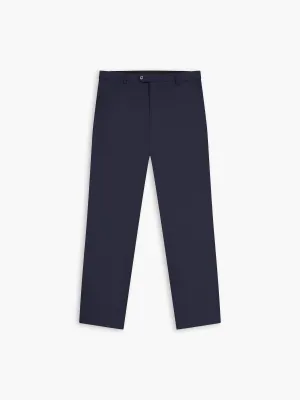 Costello Polywool Skinny Navy Textured Suit Trouser