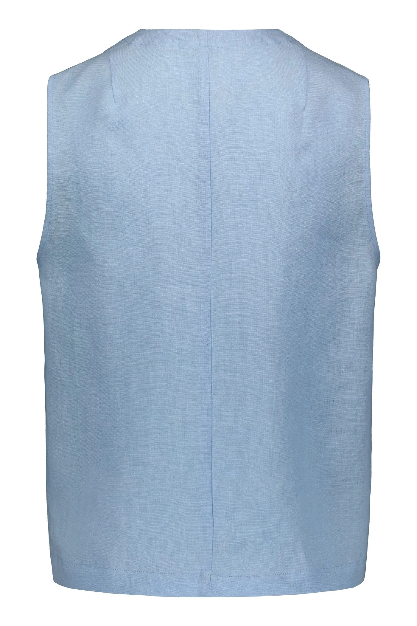 Grace Linen Top Light Blue