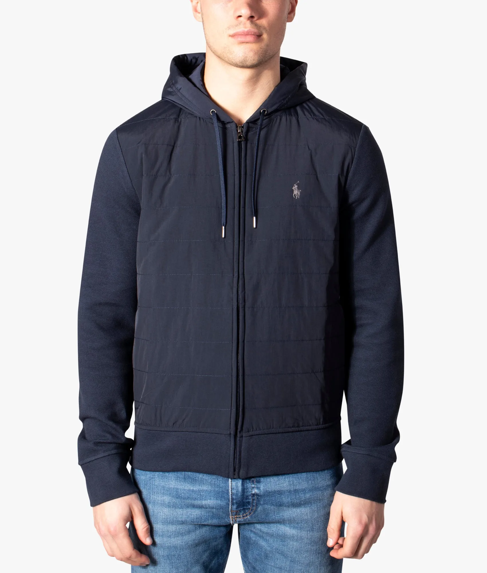 Hybrid Zip Through Hoodie