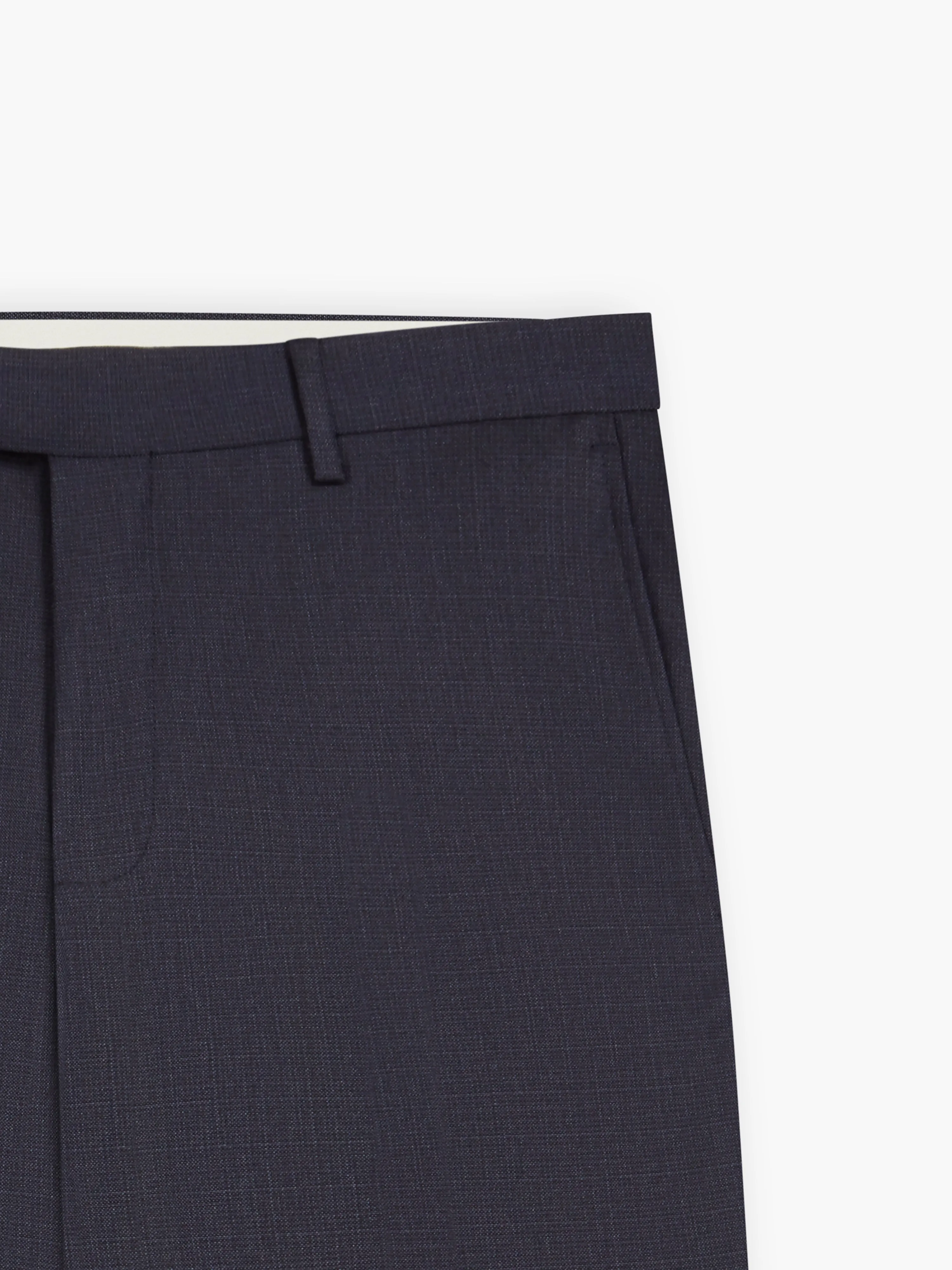 Kane Italian Luxury Slim Navy Puppytooth Suit Trouser