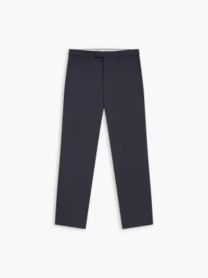 Kane Italian Luxury Slim Navy Puppytooth Suit Trouser