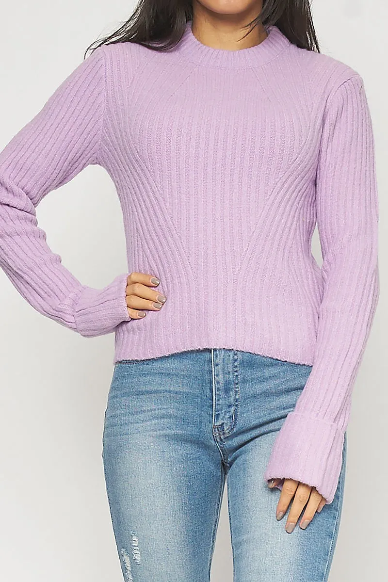 Lavender Knit Sweater