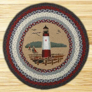 Lighthouse Round Patch Rug