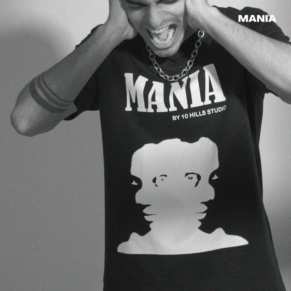 Mania Black "Two-Faced" Oversize T-shirt