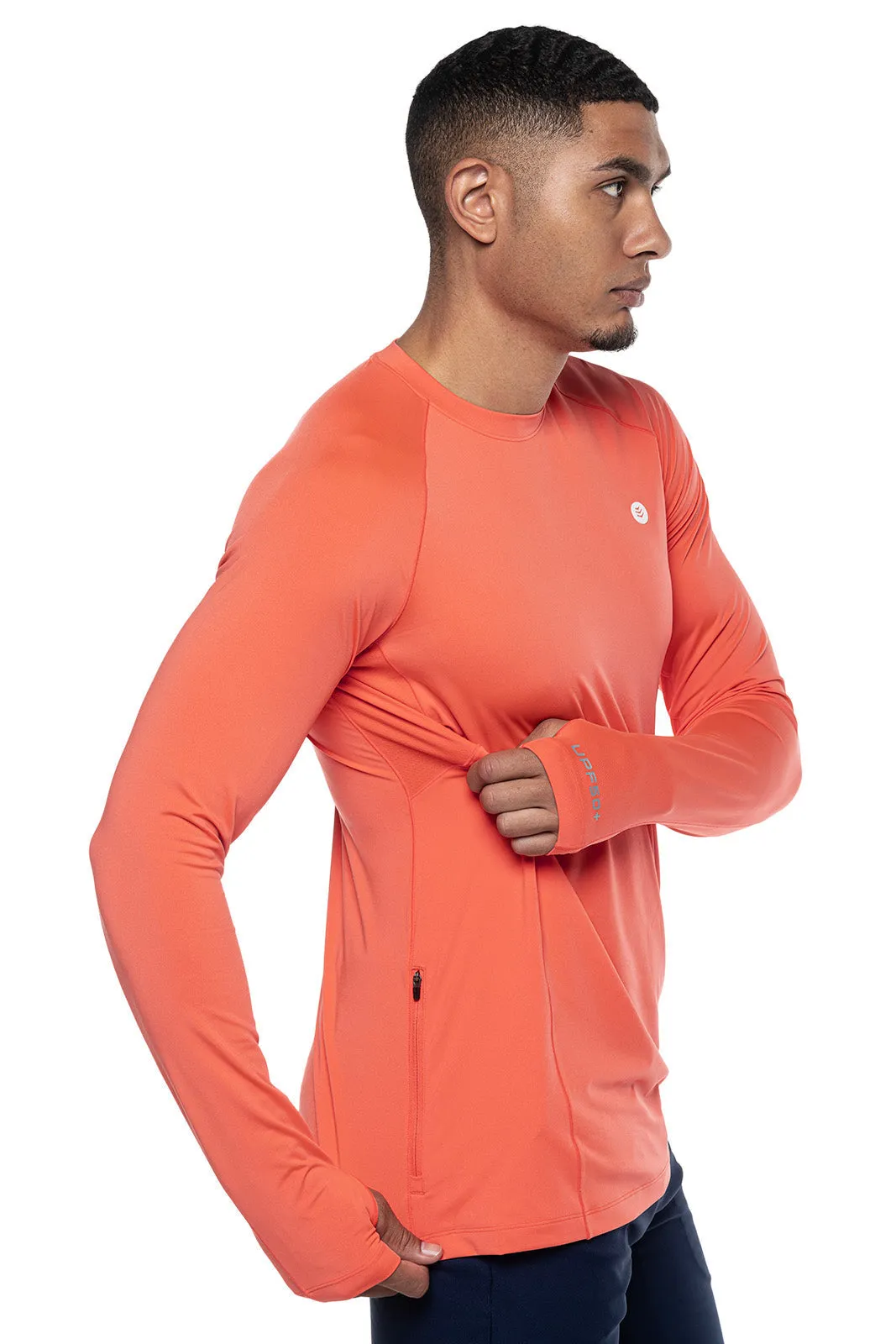 Men's Agility Long Sleeve Performance T-Shirt  |  Vivid Coral