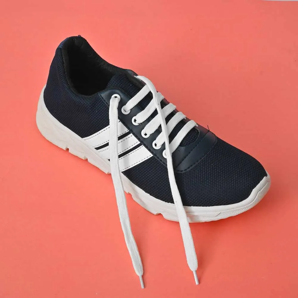 Men's Strips Style Laces Design Jogger Shoes