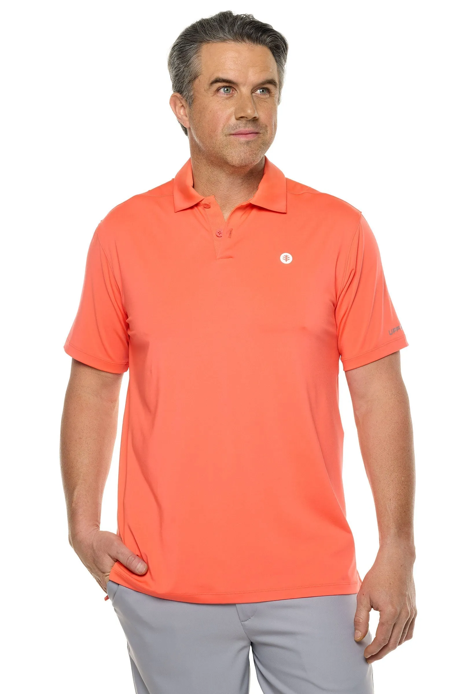 Men's Victory Lap Short Sleeve Golf Polo  |  Vivid Coral