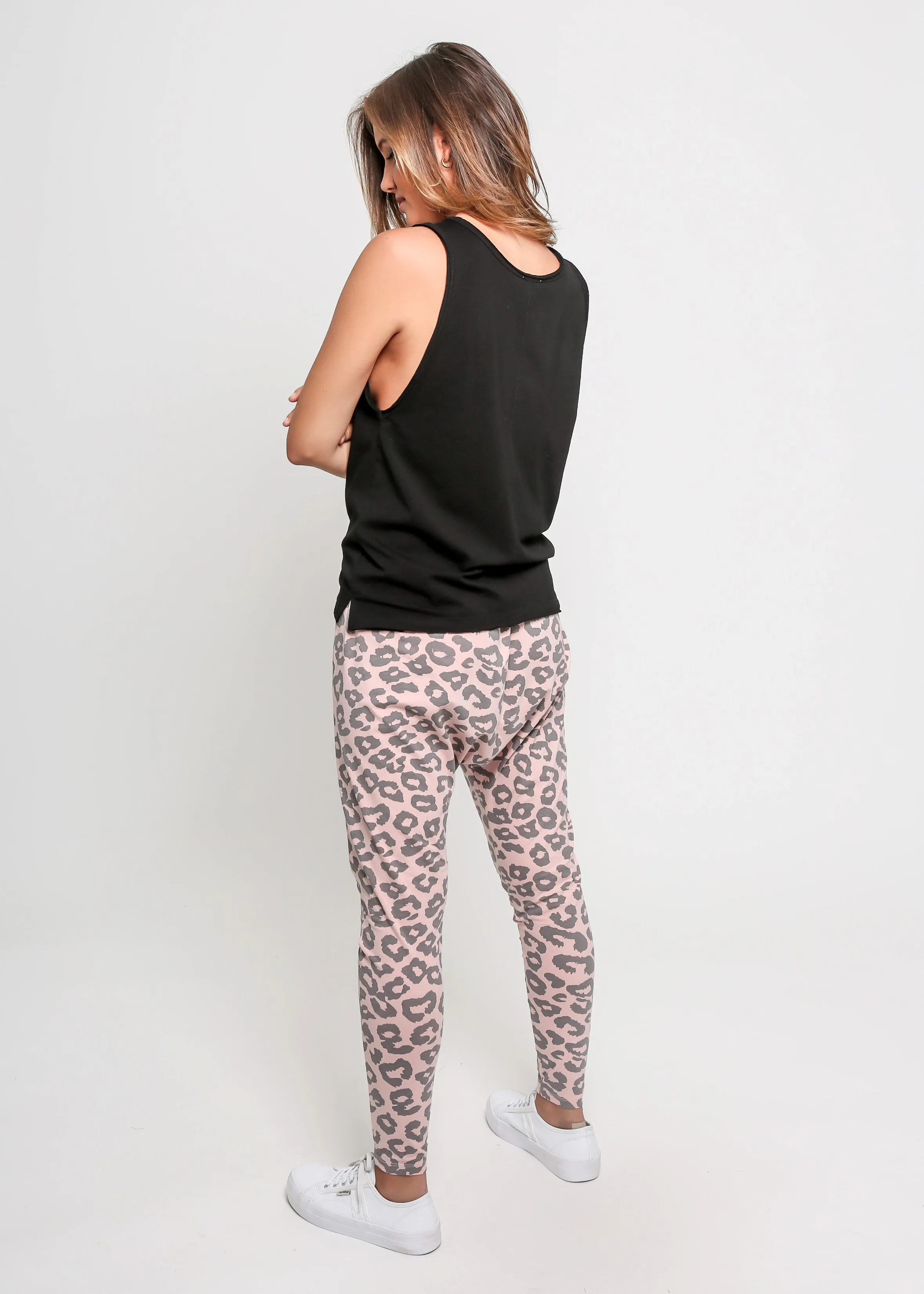 Mila Joggers - Blush/Marle Leopard