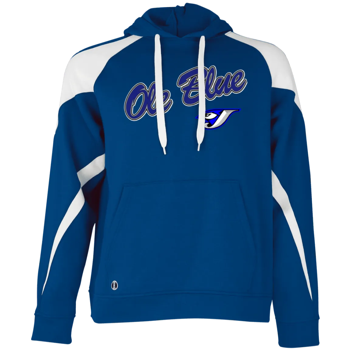 Ole Blue 229546 Athletic Colorblock Fleece Hoodie