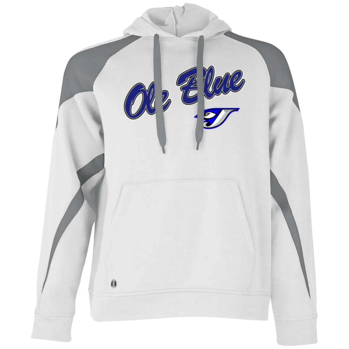 Ole Blue 229546 Athletic Colorblock Fleece Hoodie