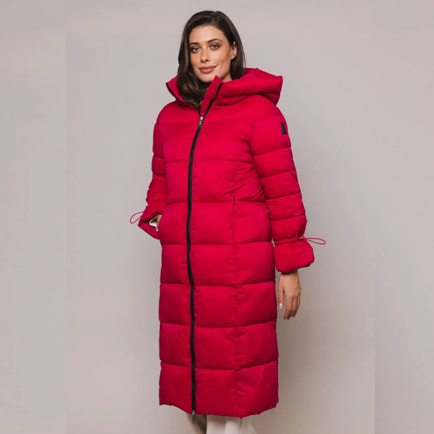 Rino & Pelle Long Padded Hooded Coat | Jewel