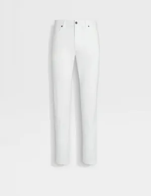 Stretch Cotton Roccia Jean | White