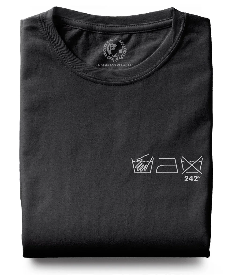 Wash Icons - Dont Wash at 242°C ― T-Shirt - Schwarz